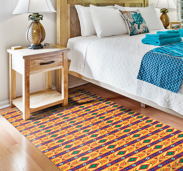 Vinyl Teppich ethnisch ethnisches motivmuster - TenStickers