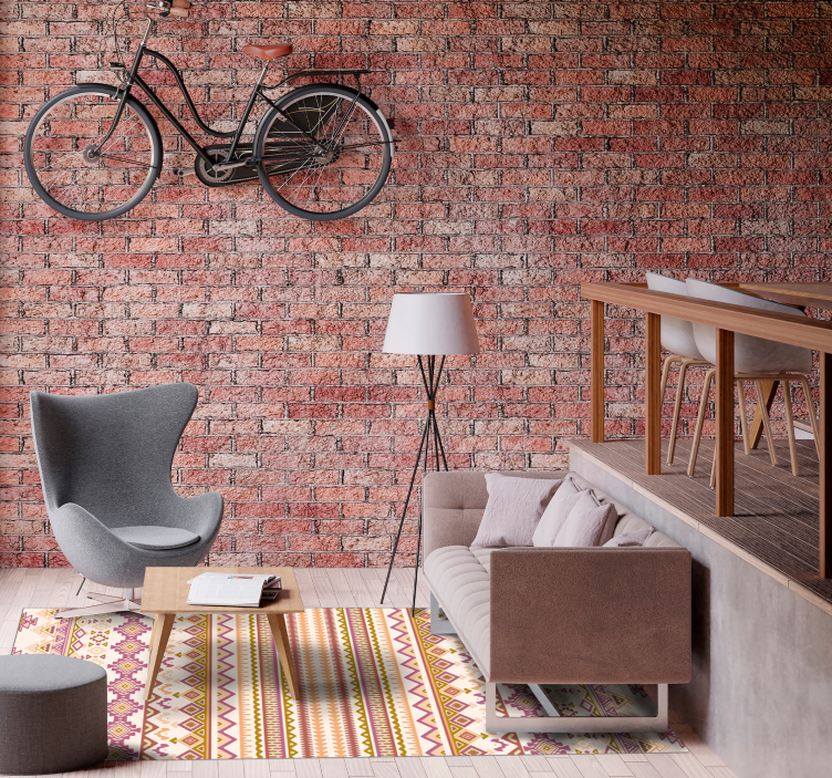 Vinyl Teppich ethnisch läufer mit ethnischem muster - TenStickers