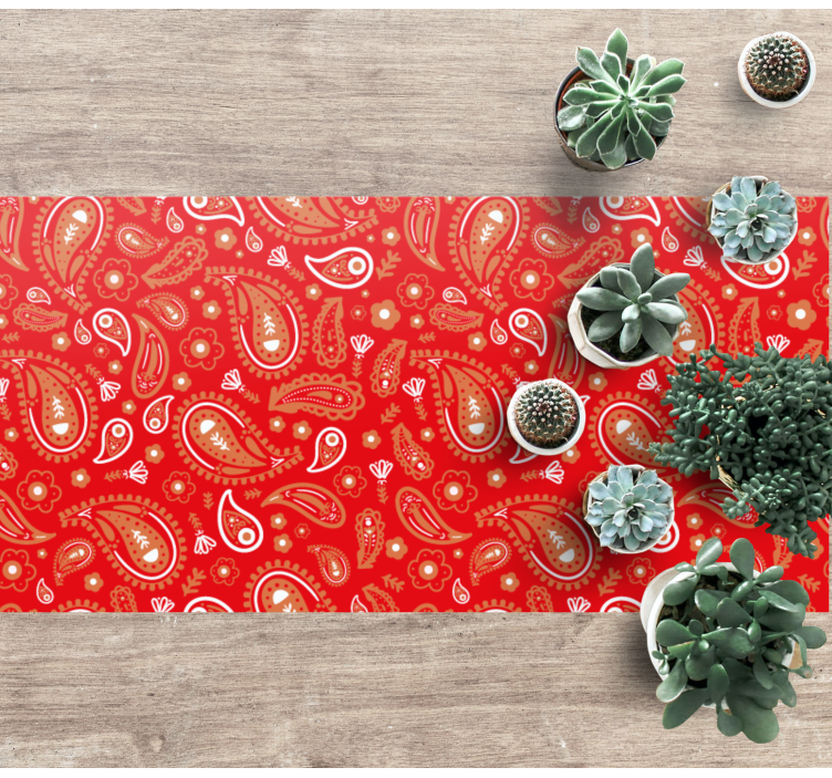 Vinyl Teppich Mosaik lebendiger paisley-druck - TenStickers