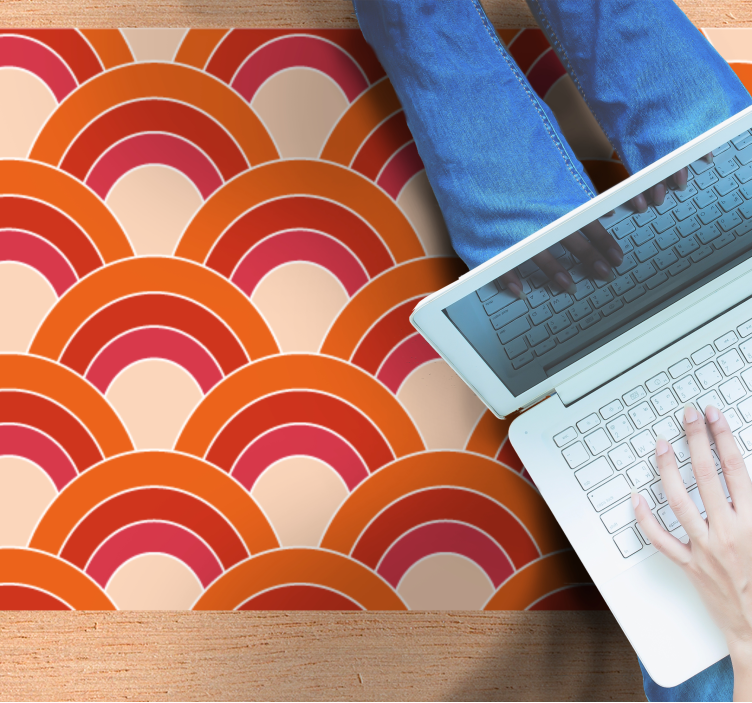 Vinyl Teppich geometrisch bunte bogenmuster - TenStickers