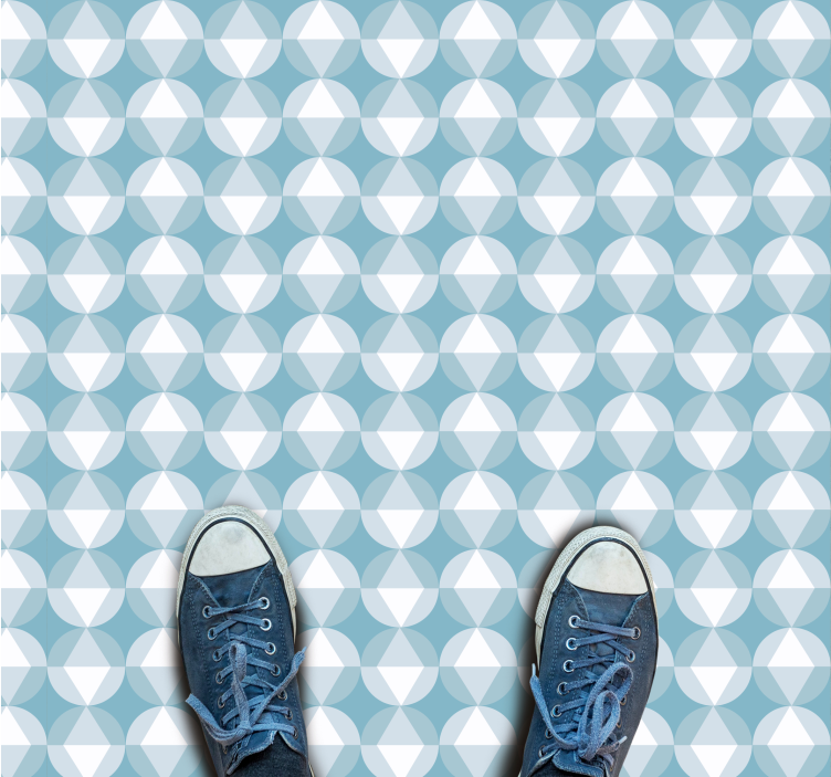 Vinyl Teppich geometrisch dynamisches rautenmuster - TenStickers