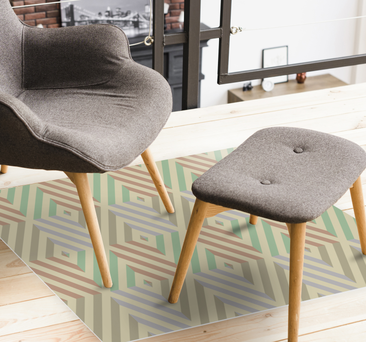 Vinyl Teppich geometrisch geometrische harmonie - TenStickers