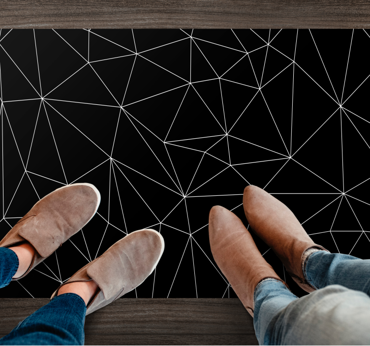 Vinyl Teppich geometrisch geometrische linien - TenStickers