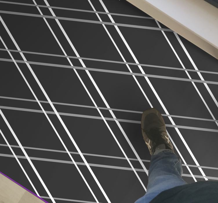 Vinyl Teppich geometrisch geometrische linienmuster - TenStickers