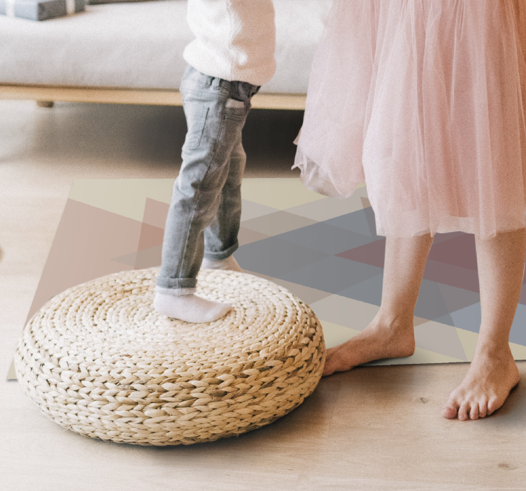 Vinyl Teppich geometrisch geometrische Überlappung - TenStickers