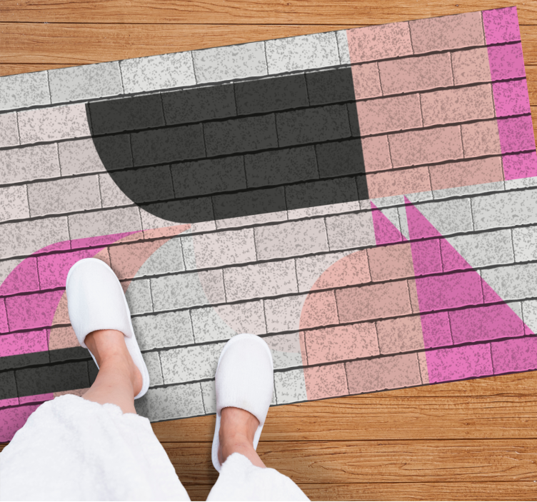 Vinyl Teppich geometrisch konzeptionelle farbsegmente - TenStickers