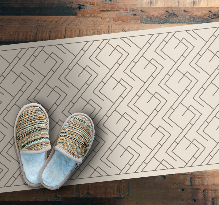 Vinyl Teppich geometrisch Labyrinth-Design - TenStickers