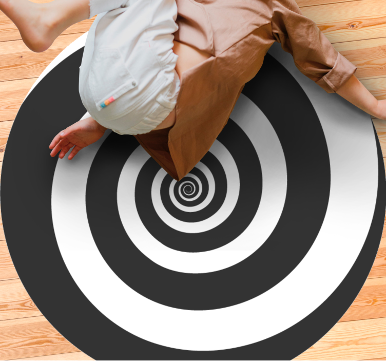 Vinyl Teppich geometrisch spiralmuster - TenStickers