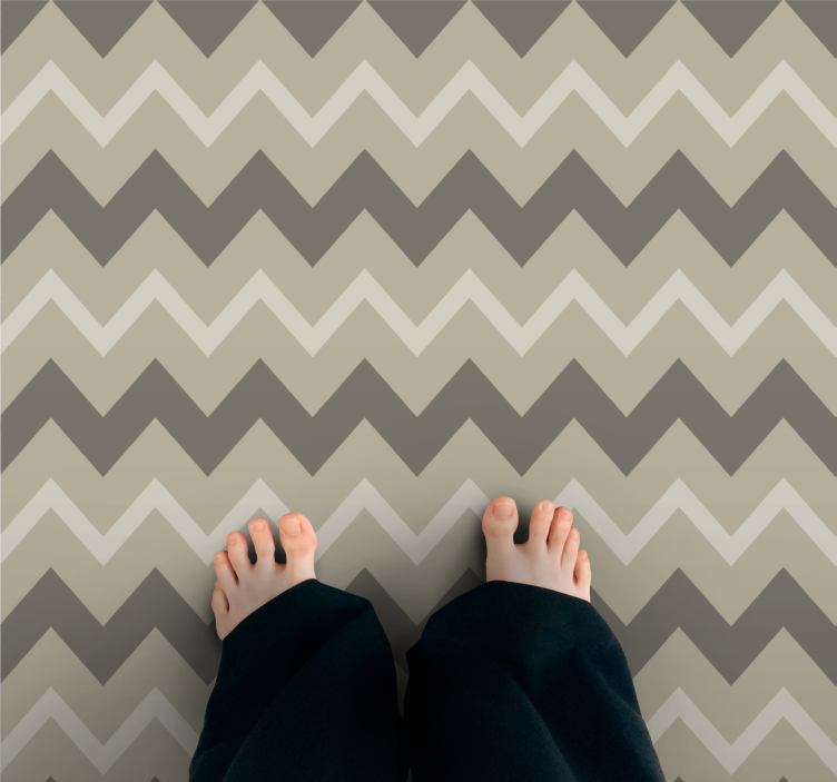 Vinyl Teppich gestreift chevron-streifenmotive - TenStickers