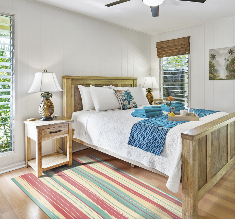 Vinyl Teppich gestreift gestreifte farbgebung - TenStickers