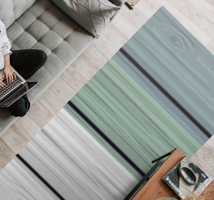 Vinyl Teppich gestreift gestreifte gelassenheit - TenStickers