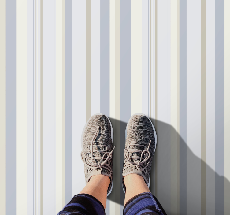 Vinyl Teppich gestreift schickes streifenmotiv - TenStickers