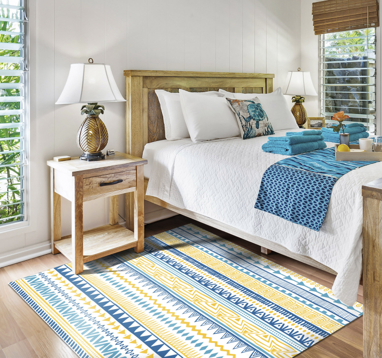 Vinyl Teppich gestreift stammes-streifenmuster - TenStickers