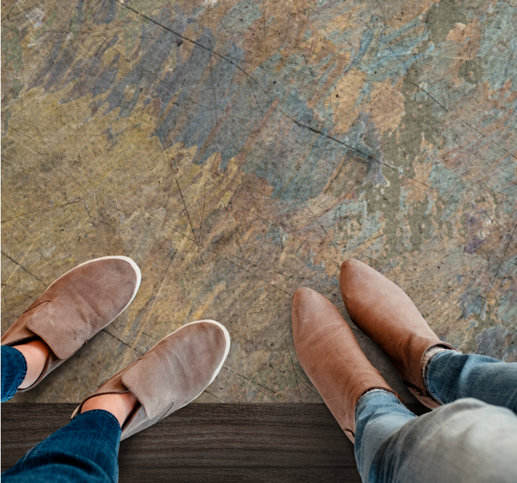 Vinyl Teppich Imitation abstrakte strukturierte Überlagerung - TenStickers