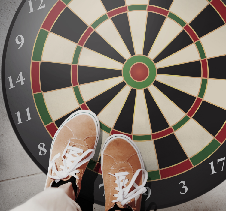 Vinyl Teppich Jugendzimmer dartscheiben-stil - TenStickers