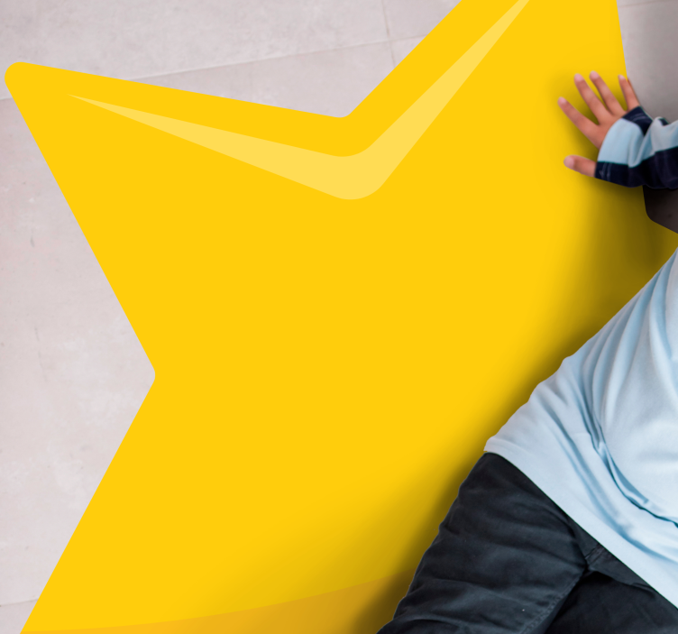 Vinyl Teppich Jugendzimmer helle sternform - TenStickers