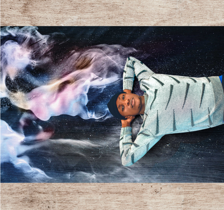 Vinyl Teppich Jugendzimmer kosmische rauchwirbel - TenStickers