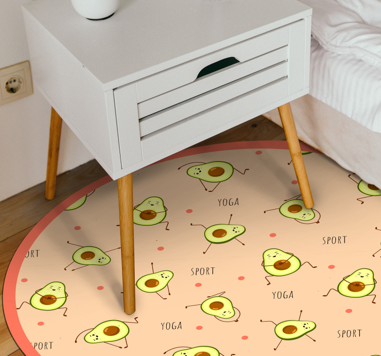 Vinyl Teppich Kinder avocado-aktivitätsspiel - TenStickers