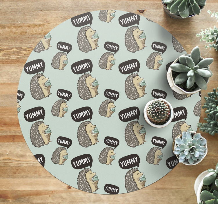 Vinyl Teppich Kinder igel-freude - TenStickers