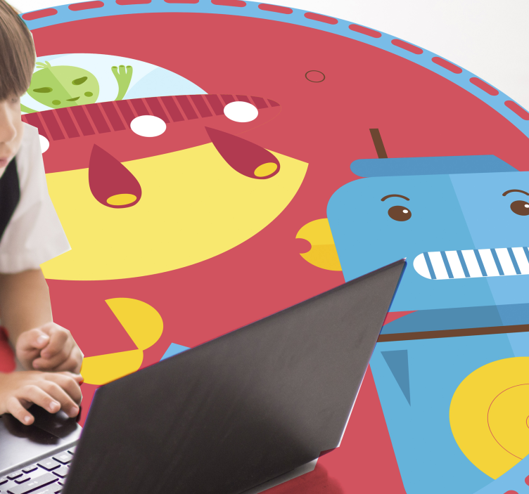 Vinyl Teppich Kinder u-boot-roboterspiel - TenStickers