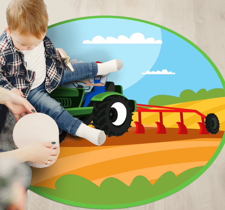 Vinyl Teppich Kinderzimmer Landwirtschaft - TenStickers