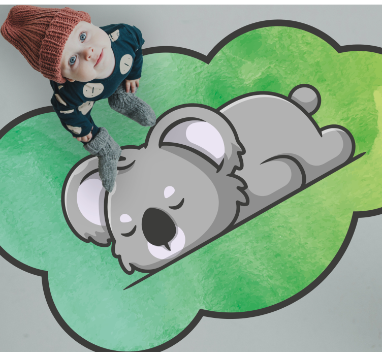 Vinyl Teppich Baby schlafender koala - TenStickers