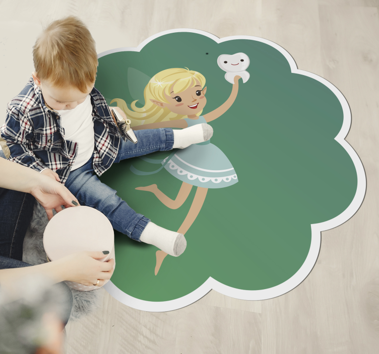 Vinyl Teppich Kinderzimmer zahnfee-fantasie - TenStickers