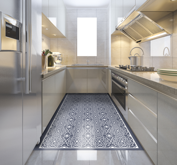 Vinyl teppich küche kompliziertes mosaikmuster - TenStickers