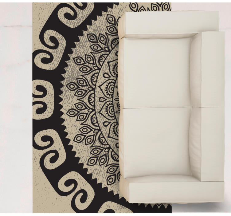 Vinyl Teppich Mandala anspruchsvolles motiv - TenStickers