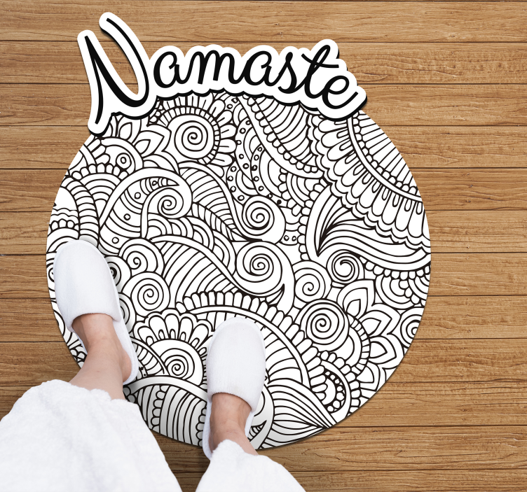 Vinyl Teppich Mandala namaste-Muster - TenStickers