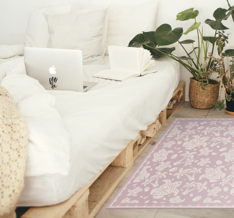 Vinyl Teppich Mandala paisley-Mandalakunst - TenStickers