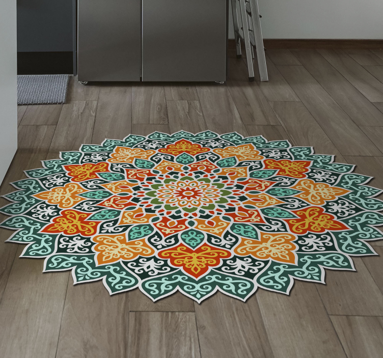 Vinyl Teppich Mandala strahlendes kreisdesign - TenStickers