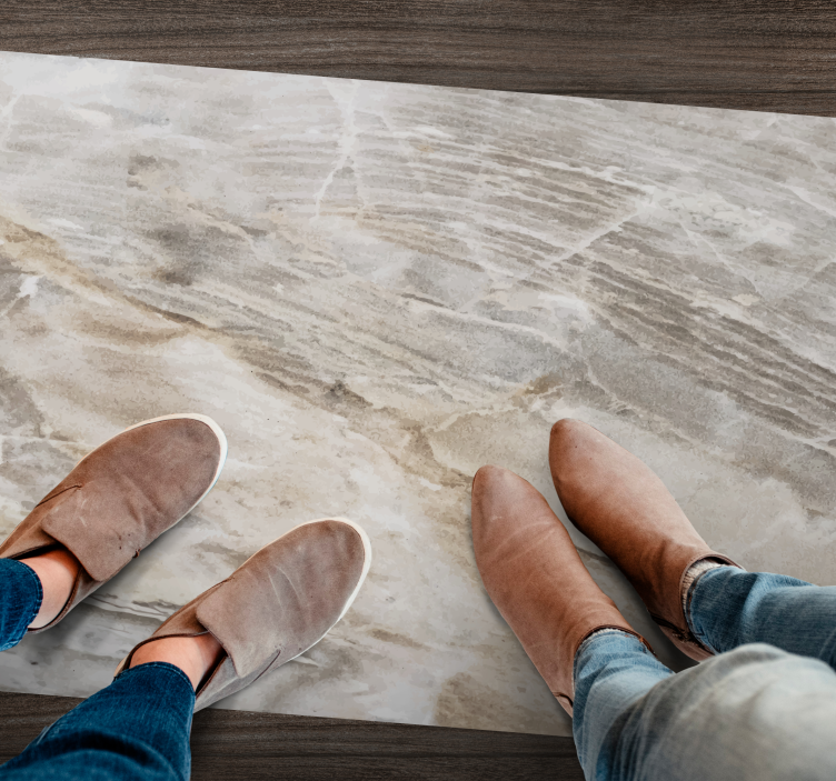 Vinyl Teppich Marmor elegantes finish - TenStickers