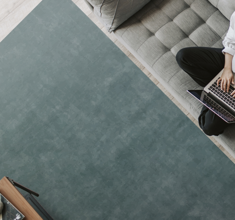 Vinyl Teppich Marmor gedämpfter blaugrüner farbton - TenStickers