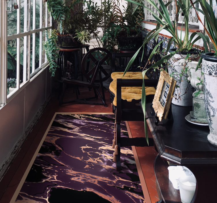 Vinyl Teppich Marmor marmoriertes muster - TenStickers