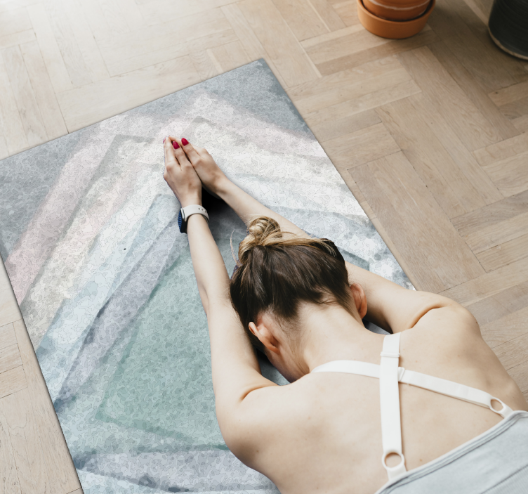 Vinyl Teppich Marmor marmorsymmetrie - TenStickers