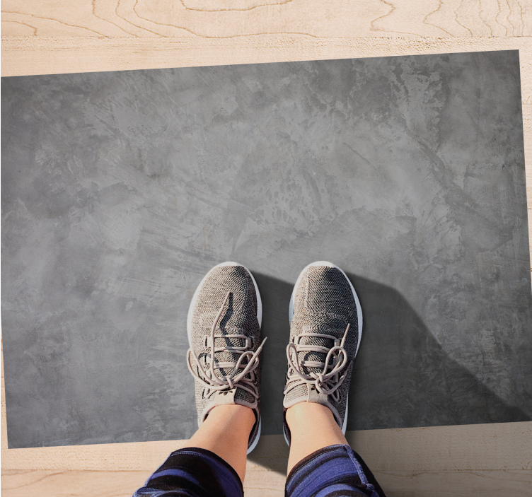 Vinyl Teppich Marmoroptik graue Textur - TenStickers