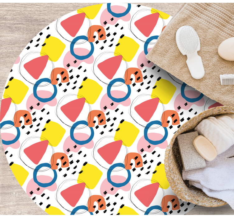 Vinyl Teppich minimalistisch lebendige formarrangements - TenStickers