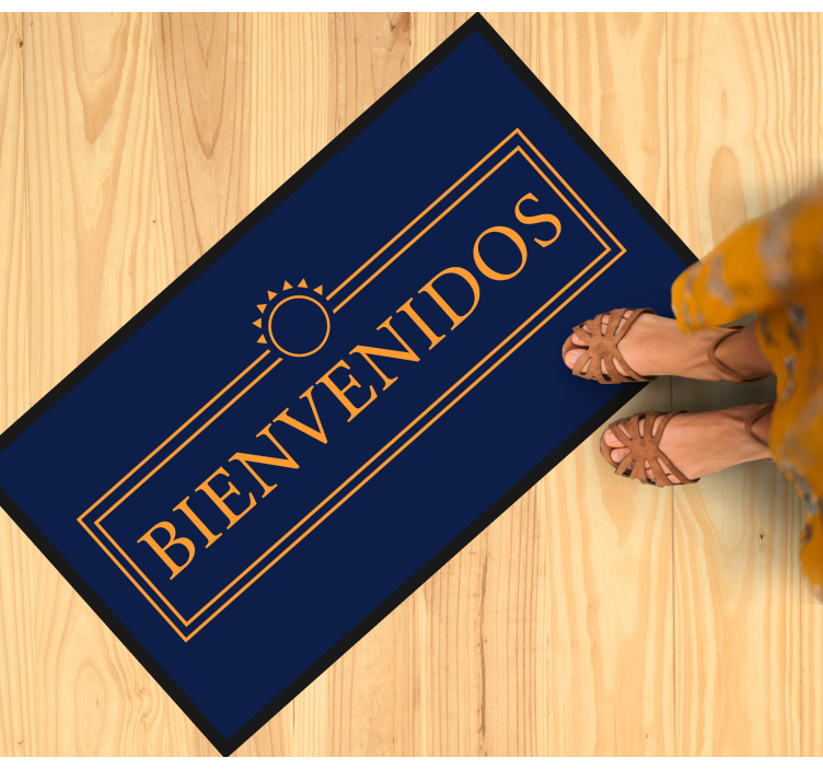 Vinyl Teppich modern begrüßungsnachricht - TenStickers