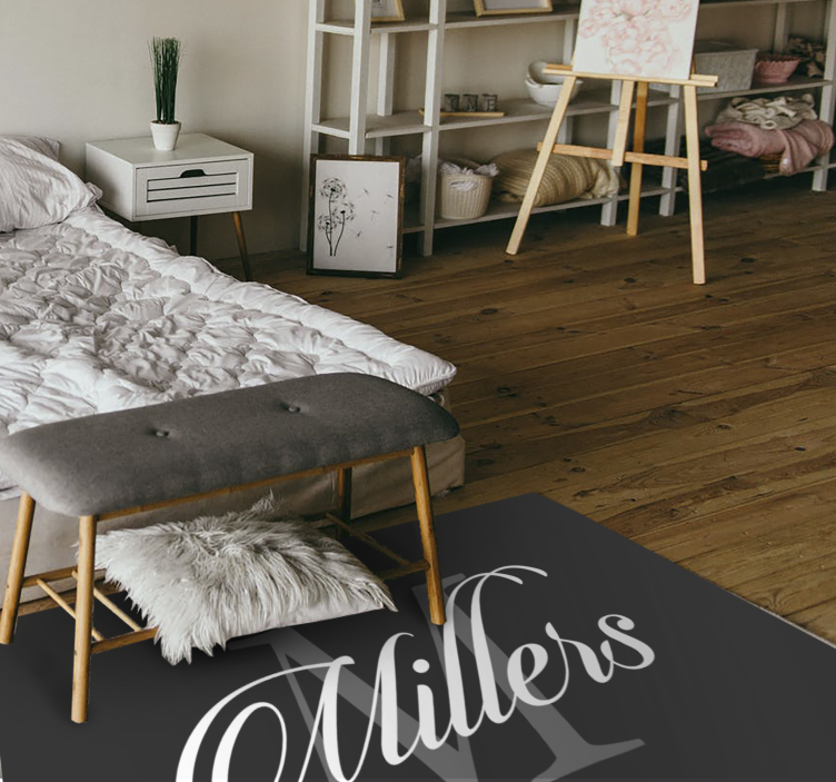 Vinyl teppich schlafzimmer elegant individuell und initial - TenStickers