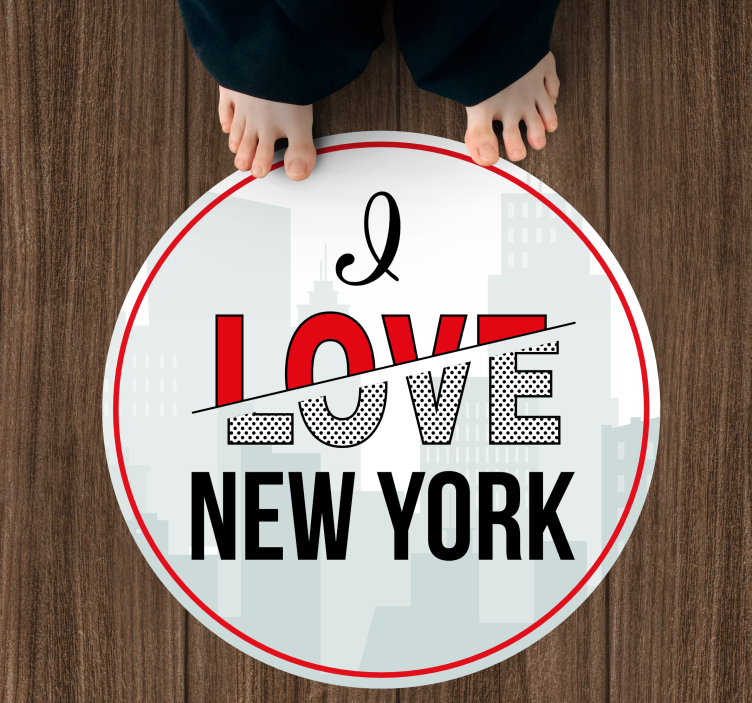 Vinyl Teppich Spruch ich liebe new york - TenStickers