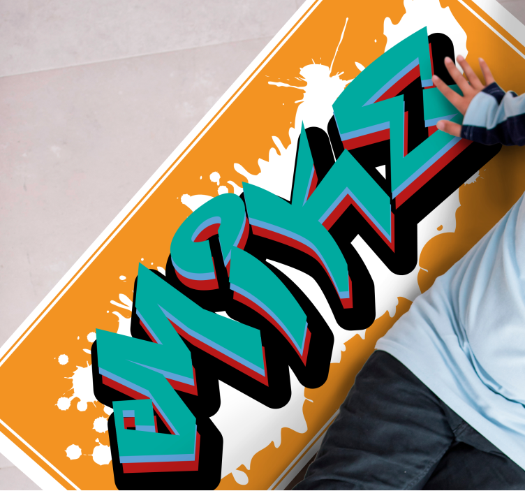 Vinyl Teppich mit Namen namensgrafik - TenStickers