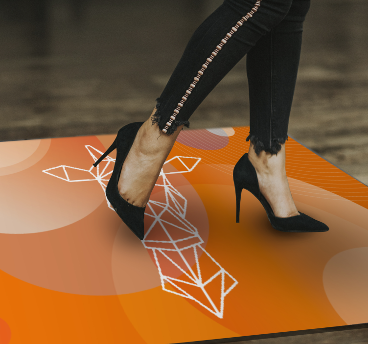 Vinyl Teppich modern abstrakte geometrische muster - TenStickers