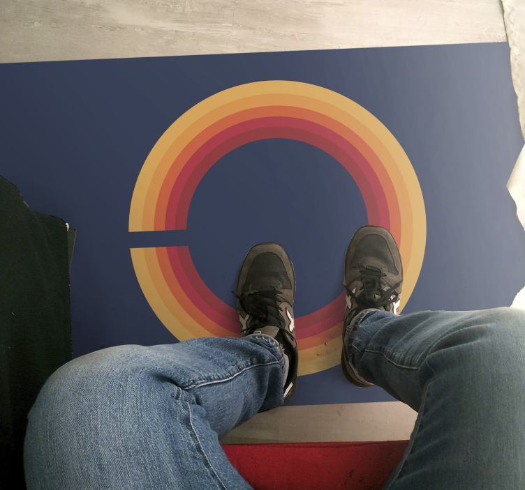 Vinyl Teppich Vintage retro-solar-design - TenStickers