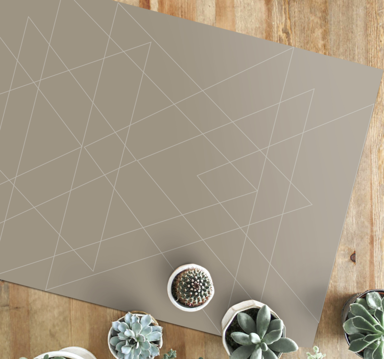 Vinyl Teppich modern matte mit geometrischem muster - TenStickers