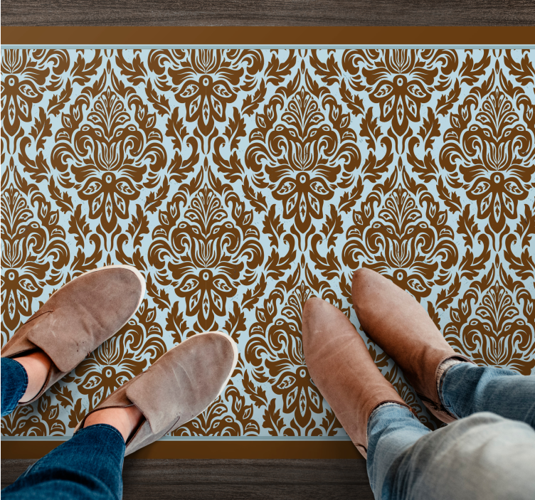 Vinyl Teppich Vintage elegantes blumenarrangement - TenStickers