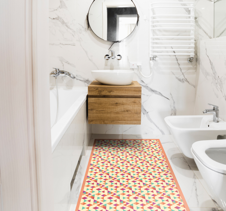 Vinyl Teppich Mosaik läufer mit mosaikmuster - TenStickers