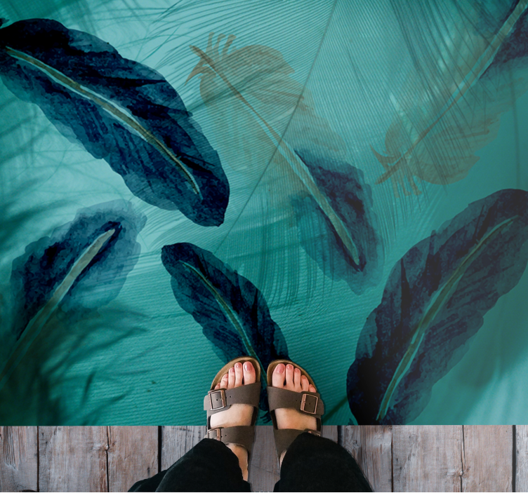 Vinyl Teppich Natur grüne tropische oase - TenStickers