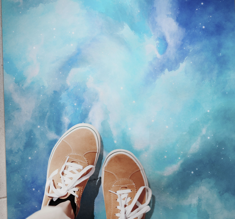 Vinyl Teppich Imitation himmlisches aquarell - TenStickers