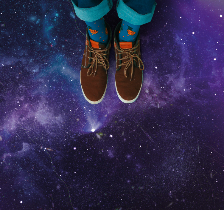 Vinyl Teppich Sterne kosmische galaxieszene - TenStickers